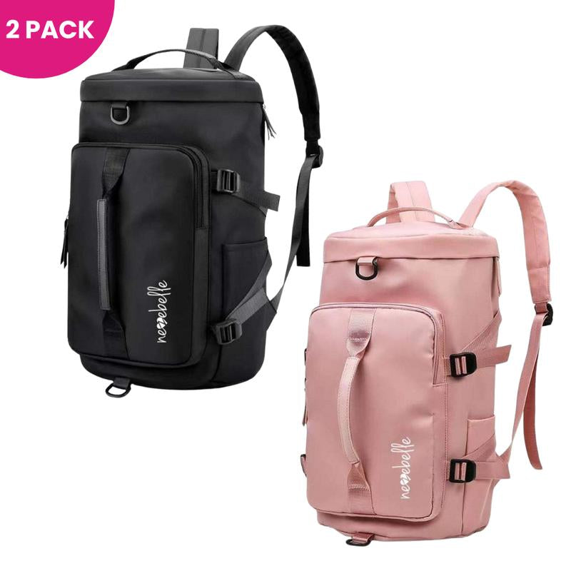 Mochila de gimnasio ligero con compartimento para zapatos,