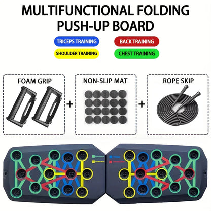 Tabla de flexiones portátil y multifuncional