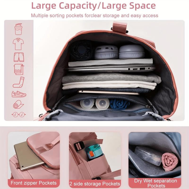 Mochila de gimnasio ligero con compartimento para zapatos,