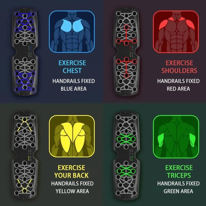 Tabla de flexiones portátil y multifuncional