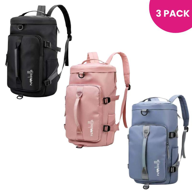 Mochila de gimnasio ligero con compartimento para zapatos,